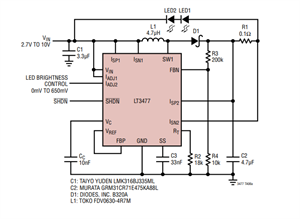 優缺點+工作原理+封裝引腳，一文讀懂亞德諾LT3477系列LED 驅動器 IC！