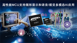 瑞薩RENESAS推出面向圖形顯示應用和語音/視覺多模態AI應用的 全新RA8 MCU產品群